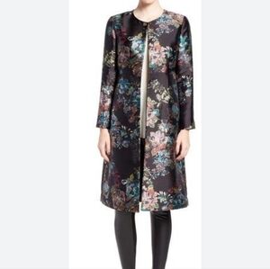 NWT Ted Baker Honibea Antique Botanical A Line Coat